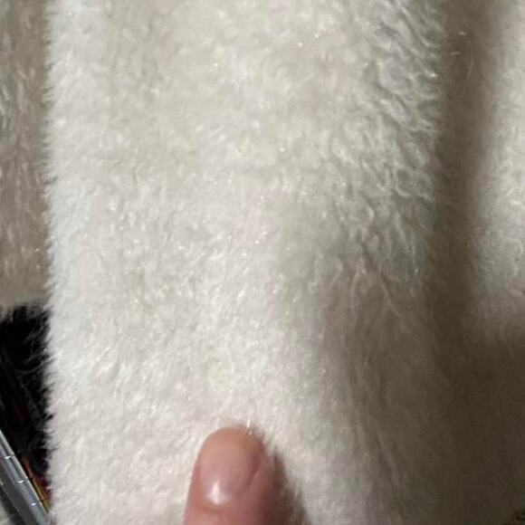 Antique 1940s ivory faux fur coat for toddler girl 18m - 2t - Picture 5 of 5